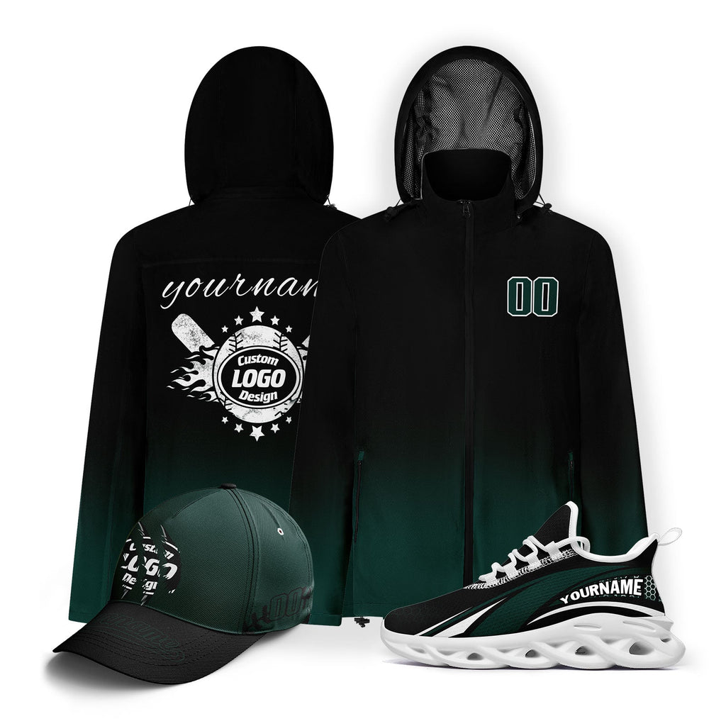 Custom Baseball Outerwear Hat and Shoes Combo Offer Personalized Combo ZH-E025023-2