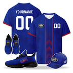 Custom Haiti 2026 World Cup High Quality Soccer Stadium Version Jersey Sneakers Sports Shoes and Hat Combo Offer Personalized Team Name and Logo ZH-F00667-5