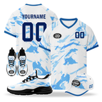 Custom Norway 2026 World Cup High Quality Soccer Stadium Version Jersey Sneakers Sports Shoes and Hat Combo Offer Personalized Team Name and Logo ZH-F00672-4