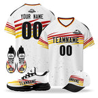 Custom Germany 2026 World Cup High Quality Soccer Stadium Version Jersey Sneakers Sports Shoes and Hat Combo Offer Personalized Team Name and Logo ZH-F007046-006
