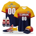 Custom Spain 2026 World Cup High Quality Soccer Stadium Version Jersey Sneakers Sports Shoes and Hat Combo Offer Personalized Team Name and Logo ZH-F007049-008