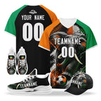 Custom Ivory Coast 2026 World Cup High Quality Soccer Stadium Version Jersey Sneakers Sports Shoes and Hat Combo Offer Personalized Team Name and Logo ZH-F007055-006