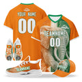 Custom Ivory Coast 2026 World Cup High Quality Soccer Stadium Version Jersey Sneakers Sports Shoes and Hat Combo Offer Personalized Team Name and Logo ZH-F007055-007
