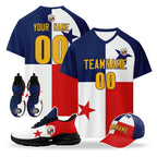 Custom Panama 2026 World Cup High Quality Soccer Stadium Version Jersey Sneakers Sports Shoes and Hat Combo Offer Personalized Team Name and Logo ZH-F007058-002