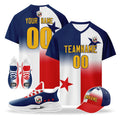 Custom Panama 2026 World Cup High Quality Soccer Stadium Version Jersey Sneakers Sports Shoes and Hat Combo Offer Personalized Team Name and Logo ZH-F007058-004
