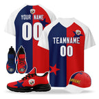 Custom Panama 2026 World Cup High Quality Soccer Stadium Version Jersey Sneakers Sports Shoes and Hat Combo Offer Personalized Team Name and Logo ZH-F007058-006