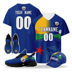 Custom Panama 2026 World Cup High Quality Soccer Stadium Version Jersey Sneakers Sports Shoes and Hat Combo Offer Personalized Team Name and Logo ZH-F007058-007