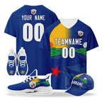 Custom Panama 2026 World Cup High Quality Soccer Stadium Version Jersey Sneakers Sports Shoes and Hat Combo Offer Personalized Team Name and Logo ZH-F007058-007