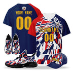 Custom Panama 2026 World Cup High Quality Soccer Stadium Version Jersey Sneakers Sports Shoes and Hat Combo Offer Personalized Team Name and Logo ZH-F007058-009
