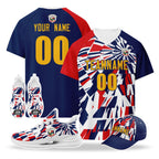 Custom Panama 2026 World Cup High Quality Soccer Stadium Version Jersey Sneakers Sports Shoes and Hat Combo Offer Personalized Team Name and Logo ZH-F007058-009