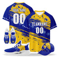 Custom Bosnia and Herzegovina 2026 World Cup High Quality Soccer Stadium Version Jersey Sneakers Sports Shoes and Hat Combo Offer Personalized Team Name and Logo ZH-F007062-003
