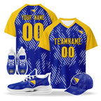 Custom Bosnia and Herzegovina 2026 World Cup High Quality Soccer Stadium Version Jersey Sneakers Sports Shoes and Hat Combo Offer Personalized Team Name and Logo ZH-F007062-007