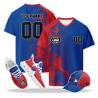 Custom 2026 World Cup South Korea High Quality Soccer Stadium Version Jersey Sneakers Sports Shoes and Hat Combo Offer Personalized Team Name and Logo ZH-F009132-5