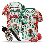 Custom 2026 World Cup Mexico High Quality Soccer Stadium Version Jersey Sneakers Sports Shoes and Hat Combo Offer Personalized Team Name and Logo ZH-F023091-5