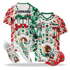 Custom 2026 World Cup Mexico High Quality Soccer Stadium Version Jersey Sneakers Sports Shoes and Hat Combo Offer Personalized Team Name and Logo ZH-F023091-5