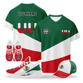 Custom 2026 World Cup Mexico High Quality Soccer Stadium Version Jersey Sneakers Sports Shoes and Hat Combo Offer Personalized Team Name and Logo ZH-F023092-4