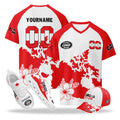 Custom 2026 World Cup Canada High Quality Soccer Stadium Version Jersey Sneakers Sports Shoes and Hat Combo Offer Personalized Team Name and Logo ZH-F023095-5