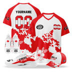 Custom 2026 World Cup Canada High Quality Soccer Stadium Version Jersey Sneakers Sports Shoes and Hat Combo Offer Personalized Team Name and Logo ZH-F023096-5