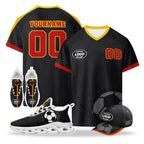 Custom 2026 World Cup Germany High Quality Soccer Stadium Version Jersey Sneakers Sports Shoes and Hat Combo Offer Personalized Team Name and Logo ZH-F025071-1