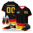 Custom 2026 World Cup Germany High Quality Soccer Stadium Version Jersey Sneakers Sports Shoes and Hat Combo Offer Personalized Team Name and Logo ZH-F025071-3