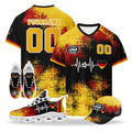 Custom 2026 World Cup Germany High Quality Soccer Stadium Version Jersey Sneakers Sports Shoes and Hat Combo Offer Personalized Team Name and Logo ZH-F025071-4