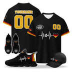 Custom 2026 World Cup Germany High Quality Soccer Stadium Version Jersey Sneakers Sports Shoes and Hat Combo Offer Personalized Team Name and Logo ZH-F025071-5