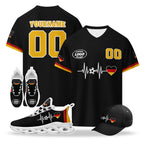 Custom 2026 World Cup Germany High Quality Soccer Stadium Version Jersey Sneakers Sports Shoes and Hat Combo Offer Personalized Team Name and Logo ZH-F025071-5