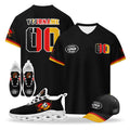 Custom 2026 World Cup Germany High Quality Soccer Stadium Version Jersey Sneakers Sports Shoes and Hat Combo Offer Personalized Team Name and Logo ZH-F025071-6