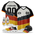 Custom 2026 World Cup Germany High Quality Soccer Stadium Version Jersey Sneakers Sports Shoes and Hat Combo Offer Personalized Team Name and Logo ZH-F025071-7