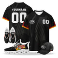 Custom 2026 World Cup Germany High Quality Soccer Stadium Version Jersey Sneakers Sports Shoes and Hat Combo Offer Personalized Team Name and Logo ZH-F025071-9