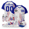 Custom 2026 World Cup France High Quality Soccer Stadium Version Jersey Sneakers Sports Shoes and Hat Combo Offer Personalized Team Name and Logo ZH-F025084-2