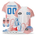 Custom 2026 World Cup France High Quality Soccer Stadium Version Jersey Sneakers Sports Shoes and Hat Combo Offer Personalized Team Name and Logo ZH-F025084-4
