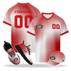Custom Japan 2026 World Cup High Quality Soccer Stadium Version Jersey Sneakers Sports Shoes and Hat Combo Offer Personalized Team Name and Logo ZH-F025092-2