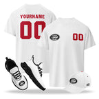 Custom Japan 2026 World Cup High Quality Soccer Stadium Version Jersey Sneakers Sports Shoes and Hat Combo Offer Personalized Team Name and Logo ZH-F025092-4