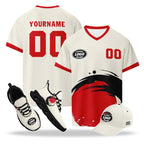 Custom Japan 2026 World Cup High Quality Soccer Stadium Version Jersey Sneakers Sports Shoes and Hat Combo Offer Personalized Team Name and Logo ZH-F025092-6