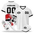Custom Japan 2026 World Cup High Quality Soccer Stadium Version Jersey Sneakers Sports Shoes and Hat Combo Offer Personalized Team Name and Logo ZH-F025092-7
