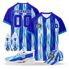 Custom England 2026 World Cup High Quality Soccer Stadium Version Jersey Sneakers Sports Shoes and Hat Combo Offer Personalized Team Name and Logo ZH-F025133-4