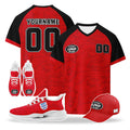 Custom England 2026 World Cup High Quality Soccer Stadium Version Jersey Sneakers Sports Shoes and Hat Combo Offer Personalized Team Name and Logo ZH-F025133-5