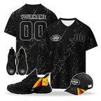 Custom Belgium 2026 World Cup High Quality Soccer Stadium Version Jersey Sneakers Sports Shoes and Hat Combo Offer Personalized Team Name and Logo ZH-F025134-2