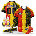 Custom Belgium 2026 World Cup High Quality Soccer Stadium Version Jersey Sneakers Sports Shoes and Hat Combo Offer Personalized Team Name and Logo ZH-F025134-3