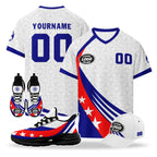 Custom Australia 2026 World Cup High Quality Soccer Stadium Version Jersey Sneakers Sports Shoes and Hat Combo Offer Personalized Team Name and Logo ZH-F025139-3