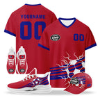 Custom Australia 2026 World Cup High Quality Soccer Stadium Version Jersey Sneakers Sports Shoes and Hat Combo Offer Personalized Team Name and Logo ZH-F025139-4