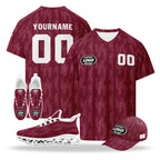 Custom Qatar 2026 World Cup High Quality Soccer Stadium Version Jersey Sneakers Sports Shoes and Hat Combo Offer Personalized Team Name and Logo ZH-F025144-4
