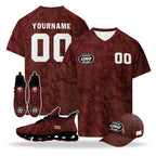 Custom Qatar 2026 World Cup High Quality Soccer Stadium Version Jersey Sneakers Sports Shoes and Hat Combo Offer Personalized Team Name and Logo ZH-F025144-5