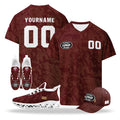 Custom Qatar 2026 World Cup High Quality Soccer Stadium Version Jersey Sneakers Sports Shoes and Hat Combo Offer Personalized Team Name and Logo ZH-F025144-5