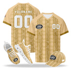 Custom Egypt 2026 World Cup High Quality Soccer Stadium Version Jersey Sneakers Sports Shoes and Hat Combo Offer Personalized Team Name and Logo ZH-F025147-2