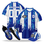 Custom Uruguay 2026 World Cup High Quality Soccer Stadium Version Jersey Sneakers Sports Shoes and Hat Combo Offer Personalized Team Name and Logo ZH-F025152-2