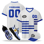 Custom Uruguay 2026 World Cup High Quality Soccer Stadium Version Jersey Sneakers Sports Shoes and Hat Combo Offer Personalized Team Name and Logo ZH-F025152-4