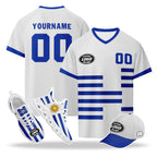 Custom Uruguay 2026 World Cup High Quality Soccer Stadium Version Jersey Sneakers Sports Shoes and Hat Combo Offer Personalized Team Name and Logo ZH-F025152-4