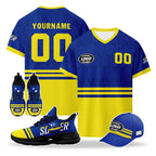 Custom Curaçao 2026 World Cup High Quality Soccer Stadium Version Jersey Sneakers Sports Shoes and Hat Combo Offer Personalized Team Name and Logo ZH-F025154-3